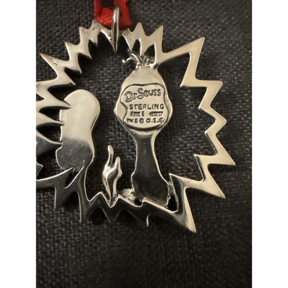 Hand & Hammer 2002 Dr Seuss Grinch Sterling Silver Christmas Ornament Rare! - Picture 5 of 14